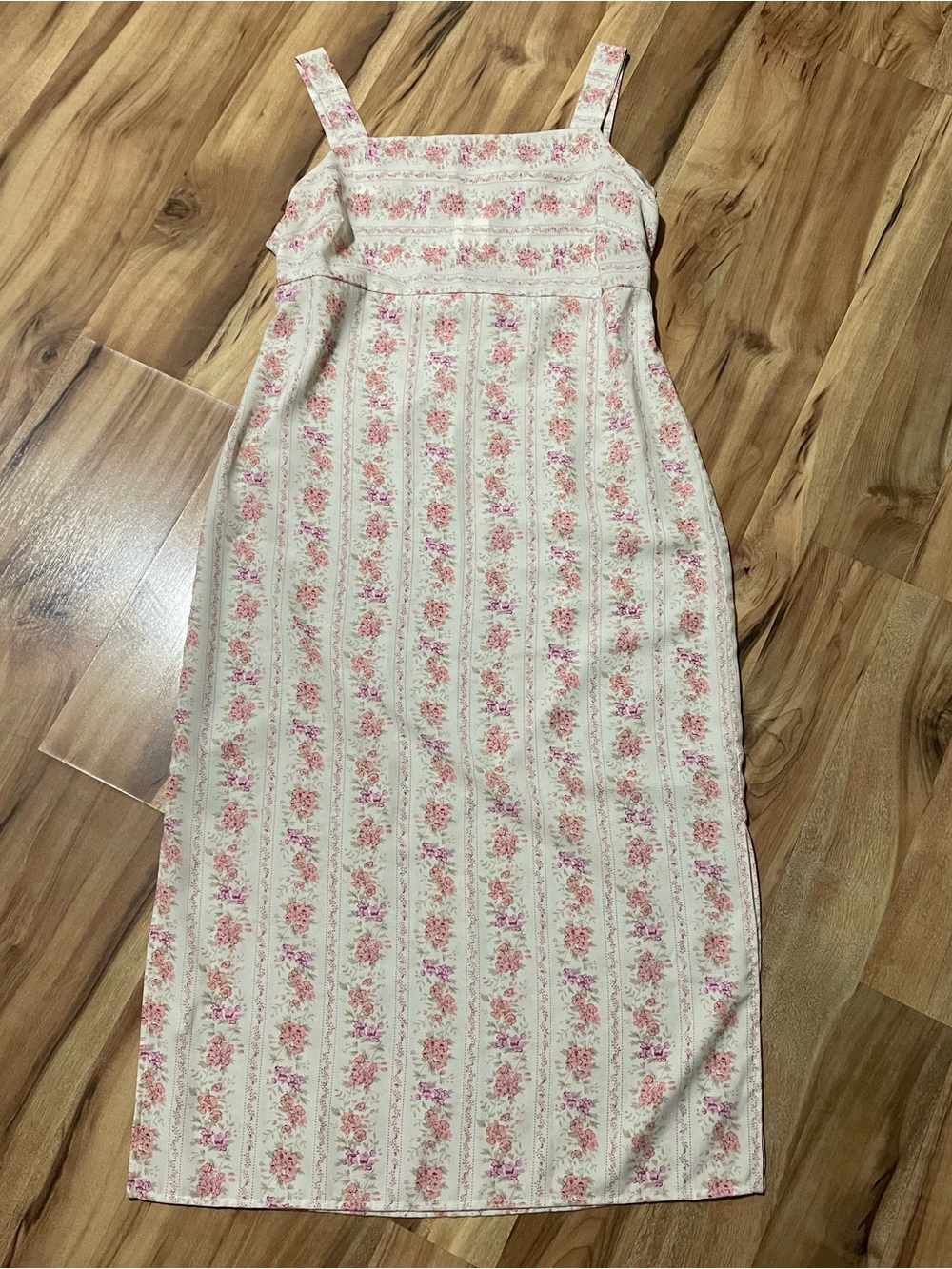 Vintage Coquette R&K Floral Maxi Dress Romantic Prairie Slip Cottagecore 12P